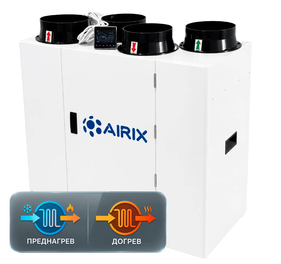 Рекуператор AIRIX Smart Pro 500V 2P/2GHC