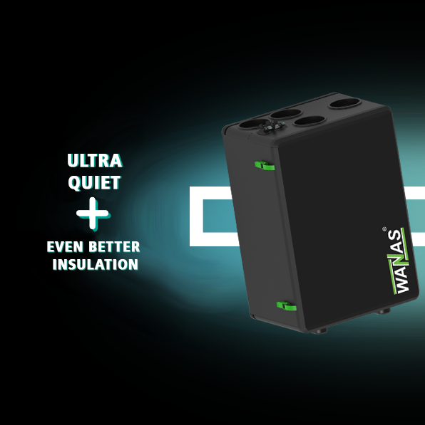 Рекуператор WANAS BLACK 300 V Рекуператор WANAS BLACK 300 V вид спереди
